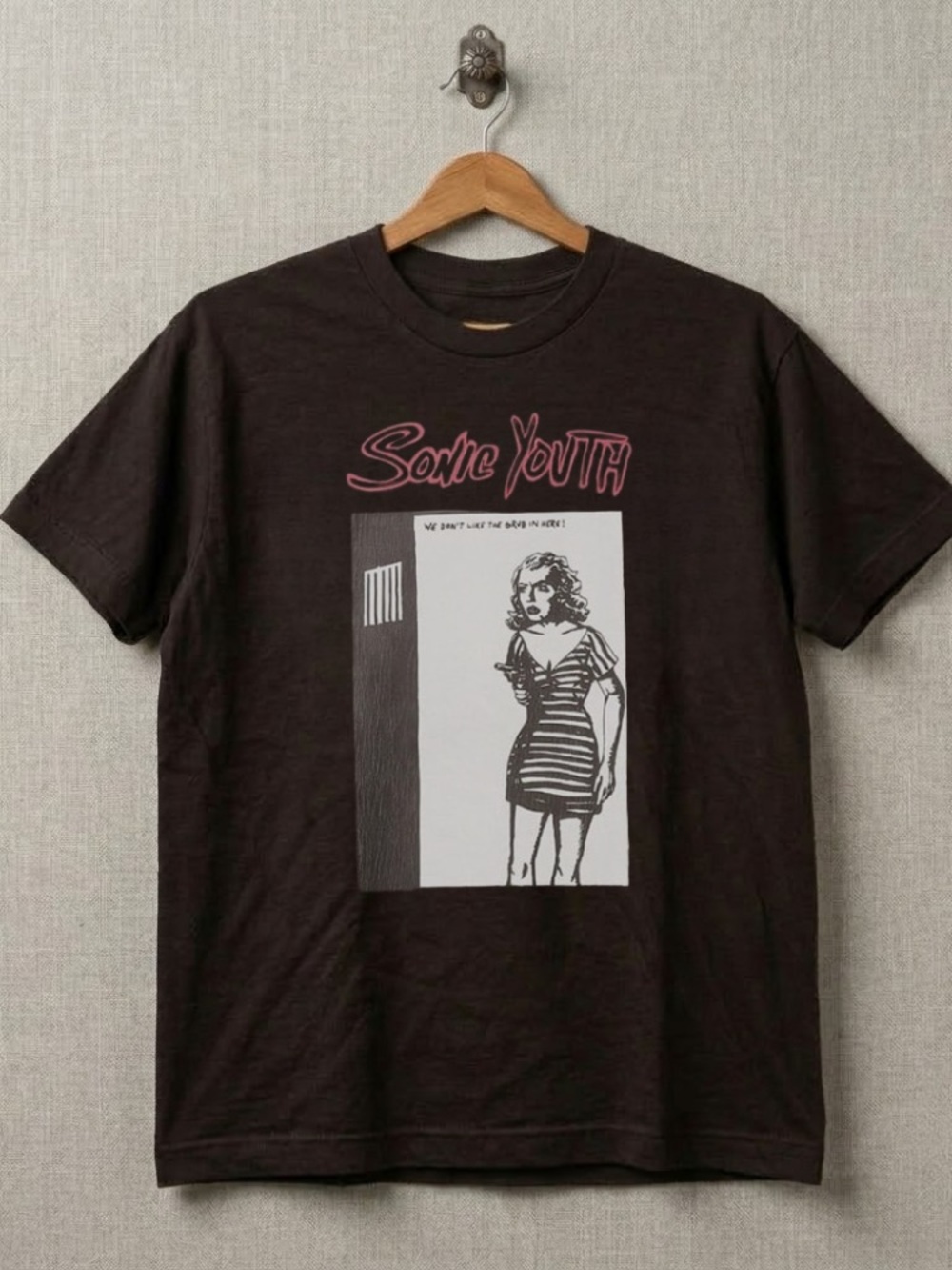 Sonic Youth Goo Era Grub In Here Comic Illustration Retro Music Fan tee | Gildan